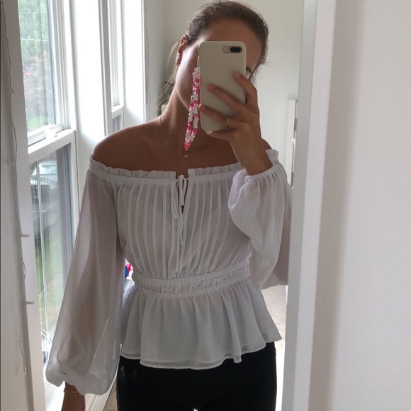 NEW guess white girly blouse - Picture 8 of 11